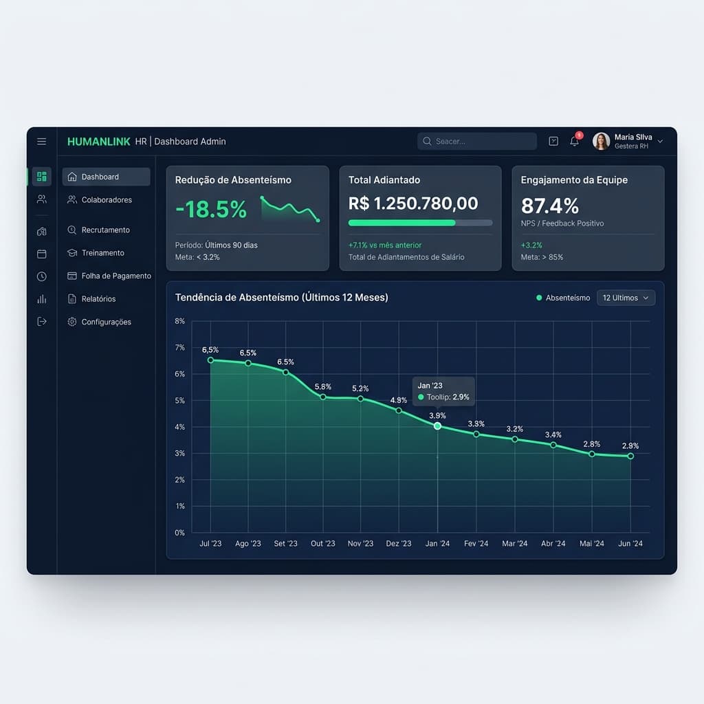 Dashboard Administrativo Dinza Mockup